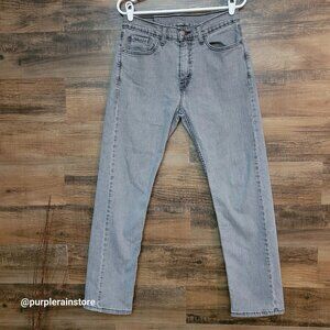 Levi's Jeans 31x32 Measures 31x31 Straight 505 Stretch Gray Denim Western